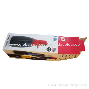 Toy packing box with PET windows, sticker, transparent PET